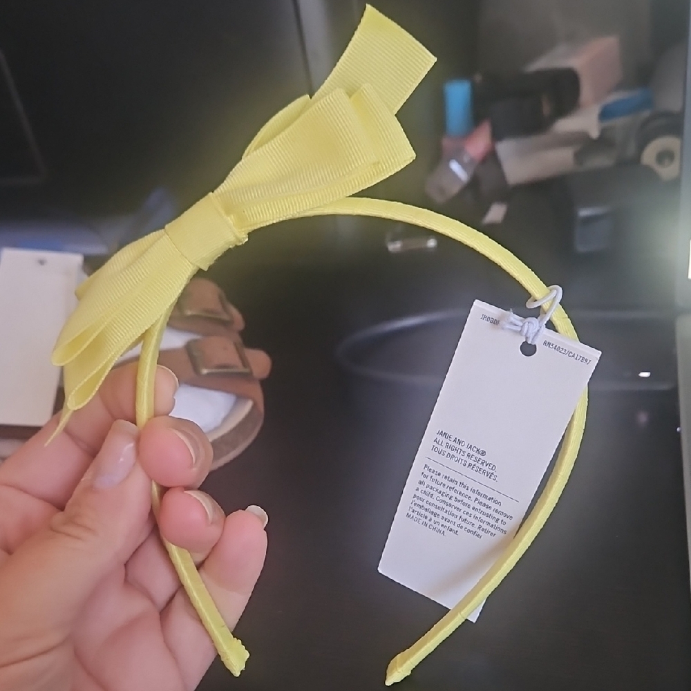 Janie and Jack Yellow Bow Headband